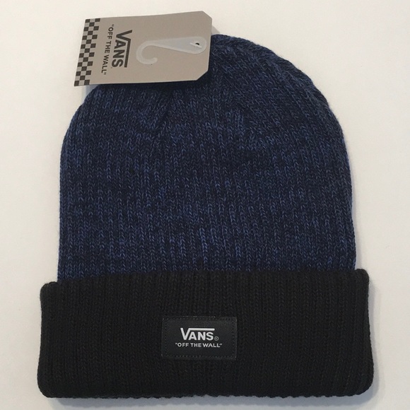 Vans Accessories - VANS ‘Off The Wall’ Galaxy Blue Waffled Beanie.